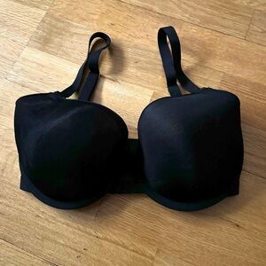 30H CUUP Black Demi lightly lined mesh bra